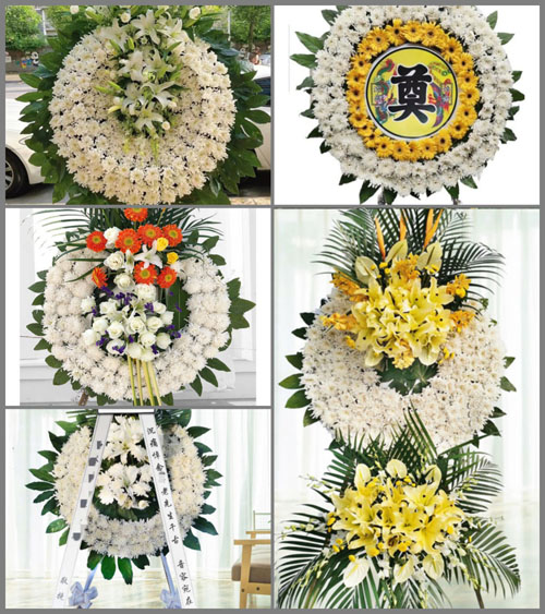四川成都成华区龙潭街道平丰社区花圈速递